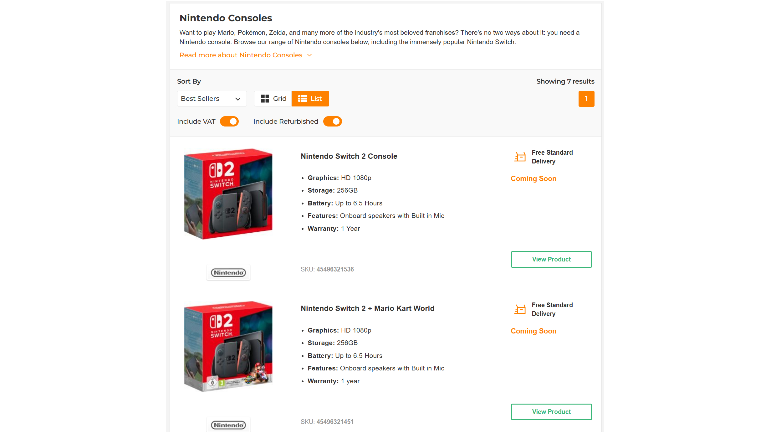 ebuyer Switch 2 pre-orders