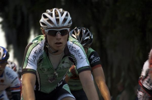 A Globalbike Cycling Team rider during the Beaufort Memorial Criterium.