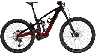 Trek Slash+ 9.7 SLX/XT pictured side on with a white background