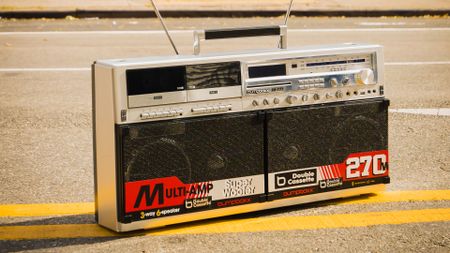 The Bumpboxx BB-777 boom box. 