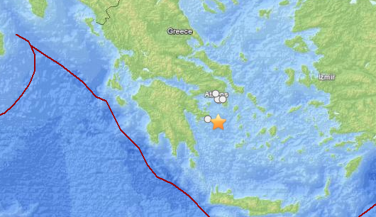 earthquake map