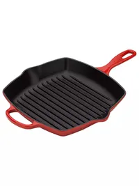 Le Creuset Cast Iron Signature Square Grillit in Cerise (26cm) -&nbsp;was £140, now £111.75 at John Lewis