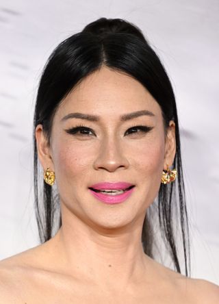 Lucy Liu attends the "Shazam! Fury of the Gods" UK Special Screening at Cineworld Leicester Square on March 07, 2023 in London, England