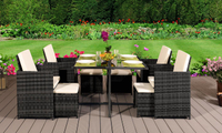 Rattan-Effect Quality Cube Dining Set | Was £1,199.99 now £299.99 at Groupon