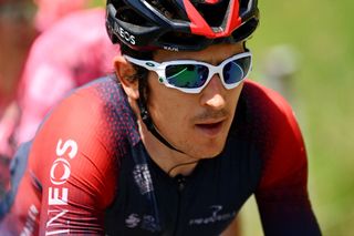 BRUNNEN SWITZERLAND JUNE 15 Geraint Thomas of The United Kingdom and Team INEOS Grenadiers competes during the 85th Tour de Suisse 2022 Stage 4 a 1908km stage from Grenchen to Brunnen ourdesuisse2022 WorldTour on June 15 2022 in Brunnen Switzerland Photo by Tim de WaeleGetty Images