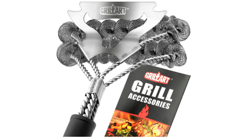 GRILLART grill brush and scraper