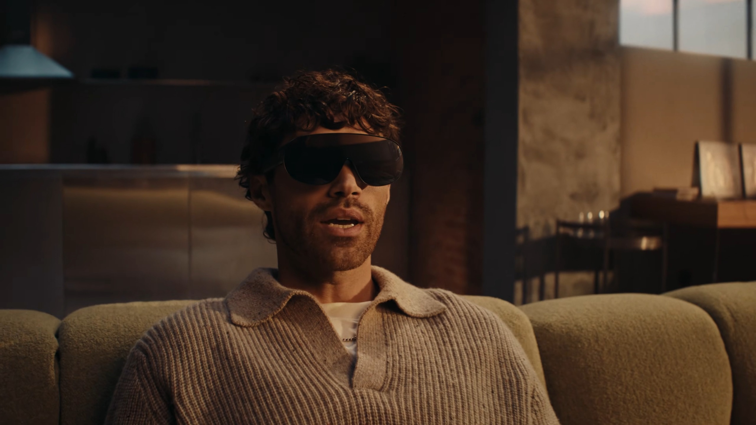 A user wearing Meta's VR glasses