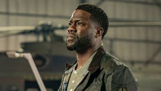 Kevin Hart as Cyrus in Lift on Netflix