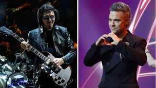 Tony Iommi and Robbie Williams