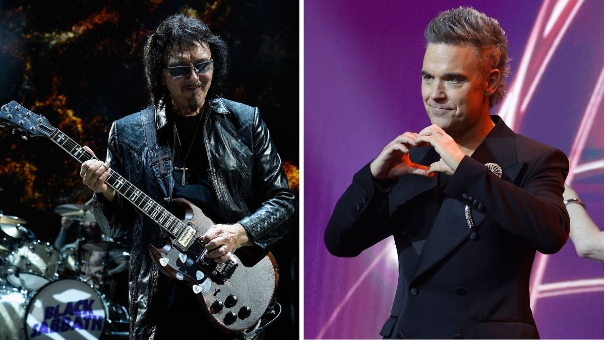 Tony Iommi and Robbie Williams