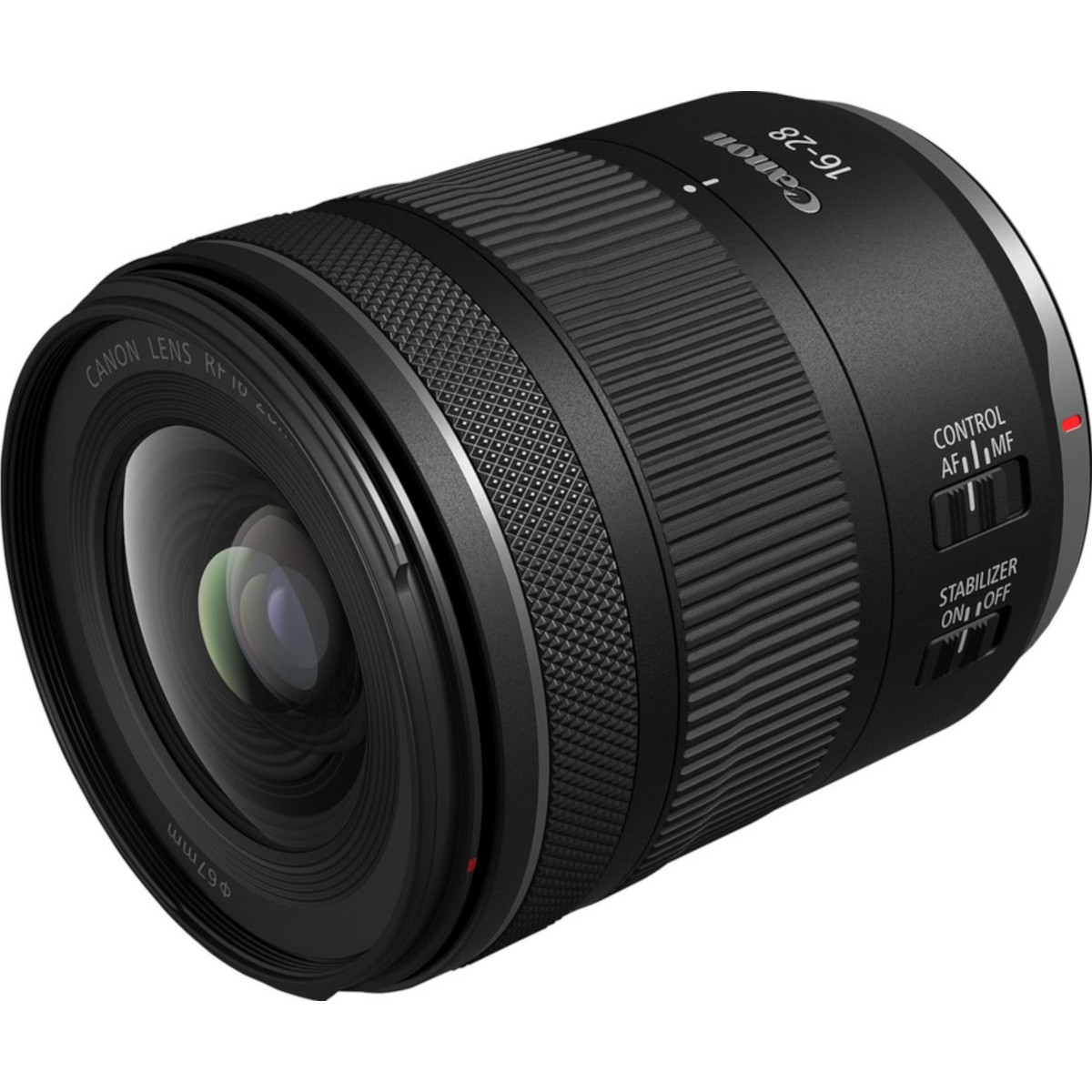 A Canon RF 16-28mm F2.8 IS STM lens