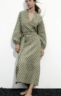 GEOMETRIC PRINT DRESS, $69 (£54) | ZARA
