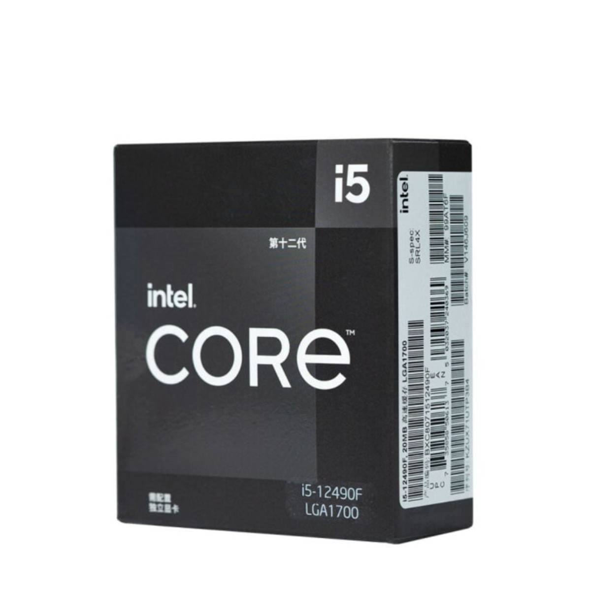 An Intel Core i5-12490F against a white background