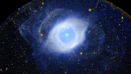 A blue nebula looks like an eye in this NASA image