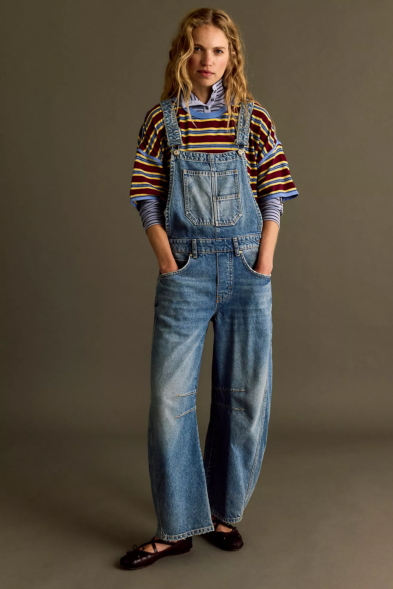 We the Free Good Luck Barrel Dungarees