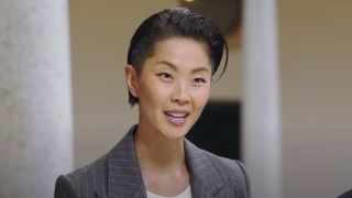 Kristen Kish talking to finalists in Top Chef Season 22 finale
