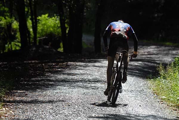 This road section gives a break from muddy conditions.