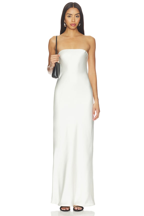 Bias Strapless Gown
