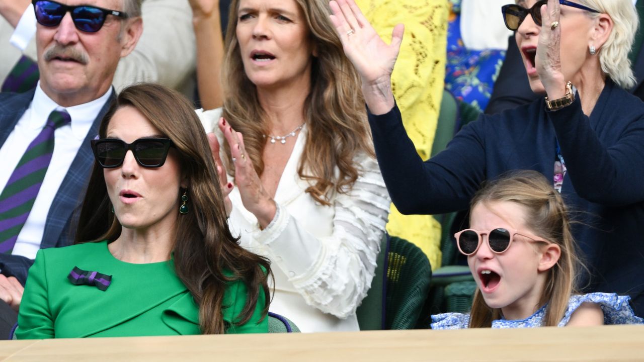 The Wales family at Wimbledon