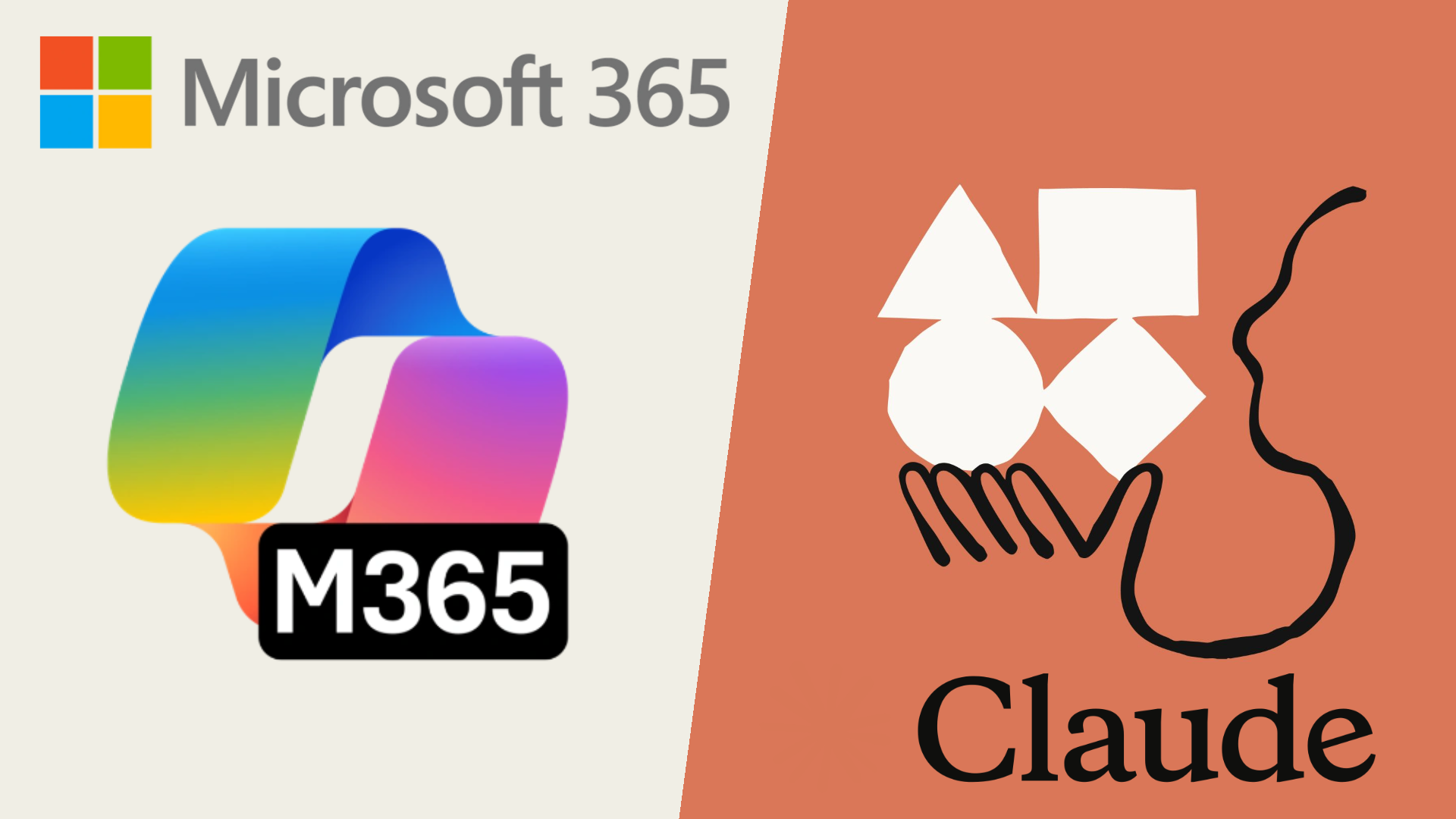 Microsoft / Anthropic. Logos 