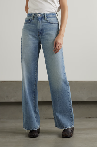 FRAME + Net Sustain Le Jane High-Rise Wide-Leg Jeans