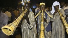 Sudanese protestors on the streets of Khartoum