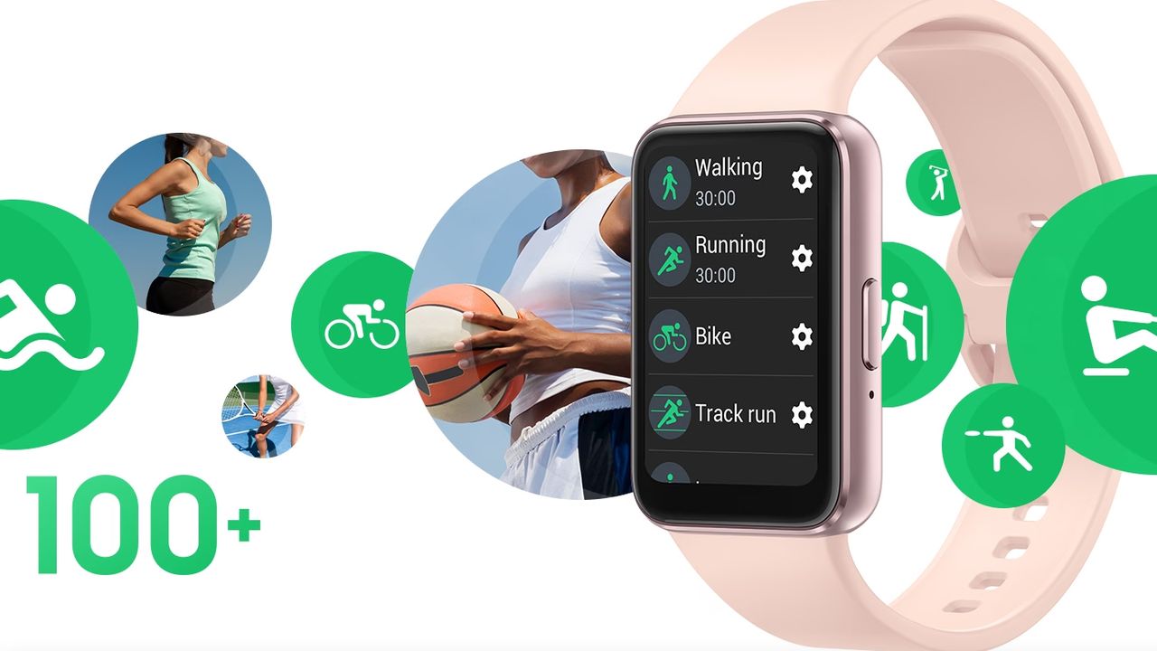 The Samsung Galaxy Fit 3 fitness tracker