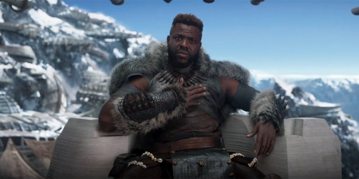 M&#039;Baku sitting on his throne