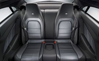 The spacious back seats