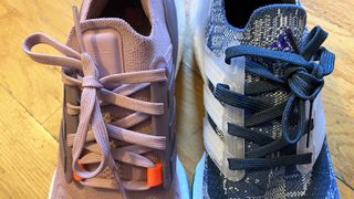 A photo of the upper of the Ultraboost 21 vs Ultraboost 22