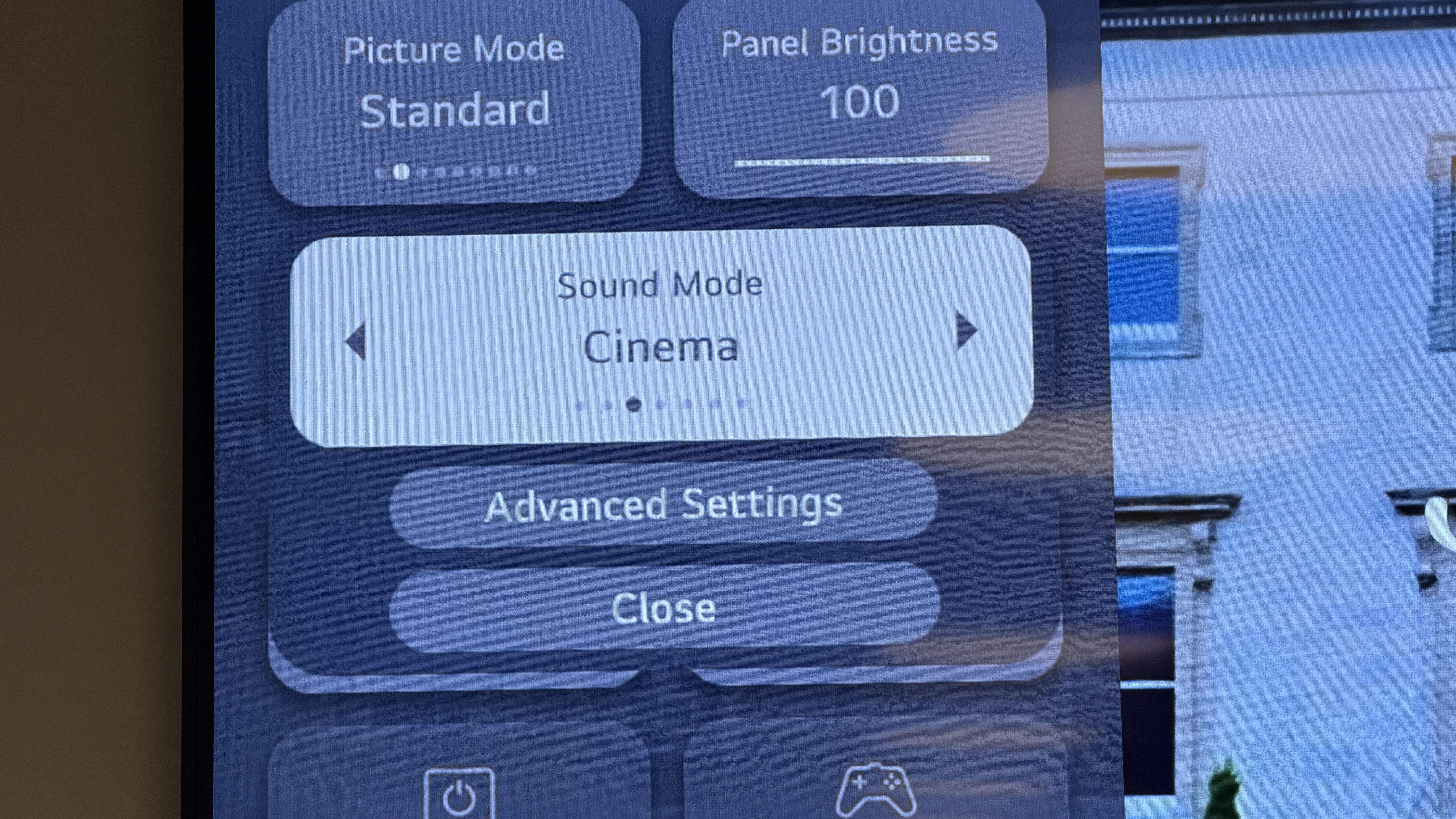 LG C5 OLED sound modes