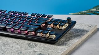 A black Turtle Beach Vulcan II TKL Pro wired gaming keyboard with Hall Effect magnetic switches