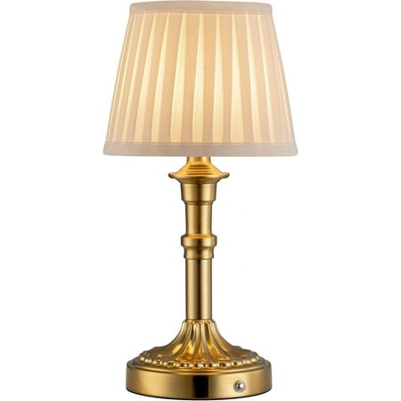 Portables Cordless Table Lamp,indoor/outdoor,rechargeable Battery,2700k Stepless Dimmable Light for Living Room, Dining Room, (bronze)