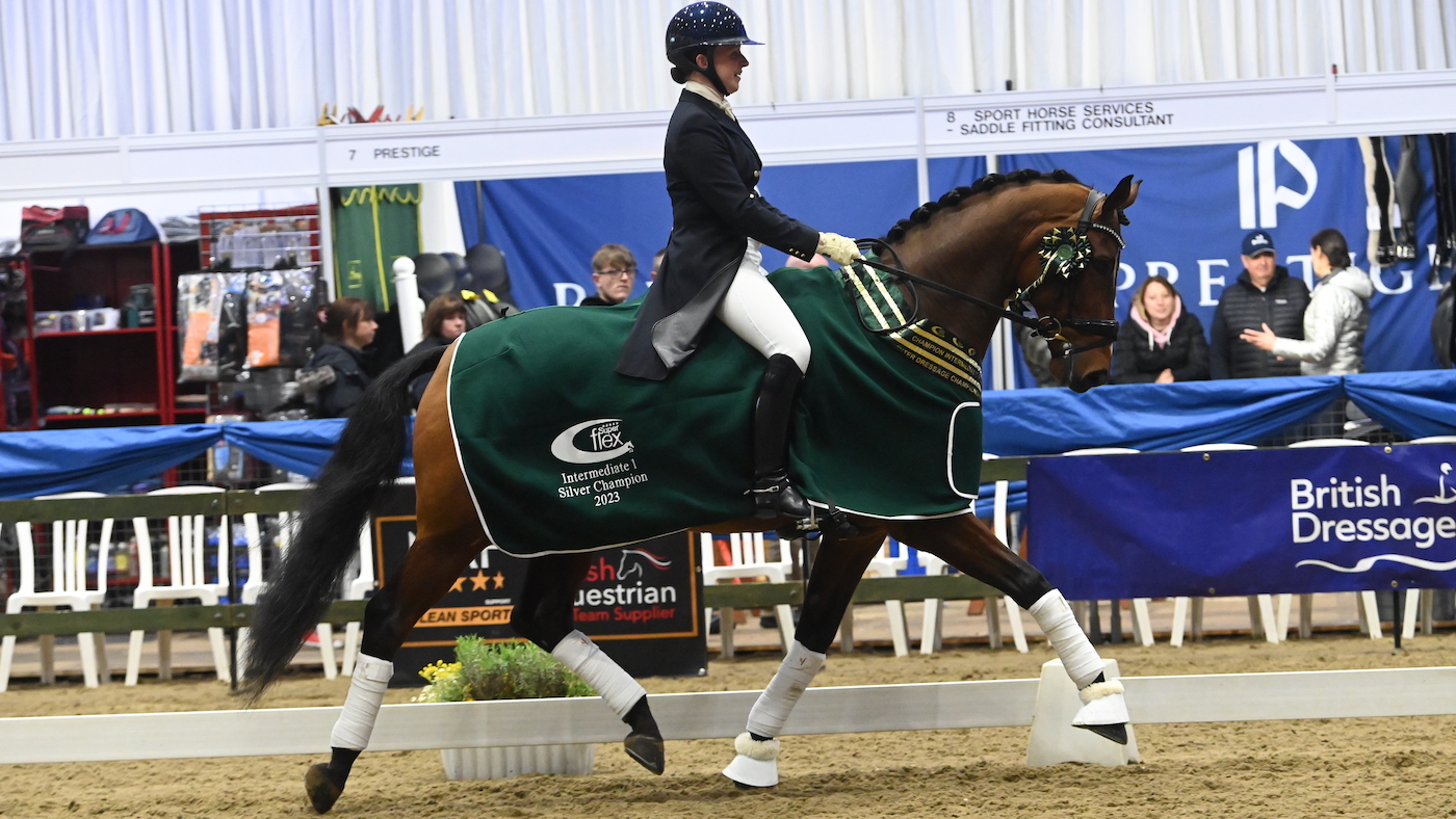 Ros Collins snd Filligran at the Winter Dressage Championships 2023