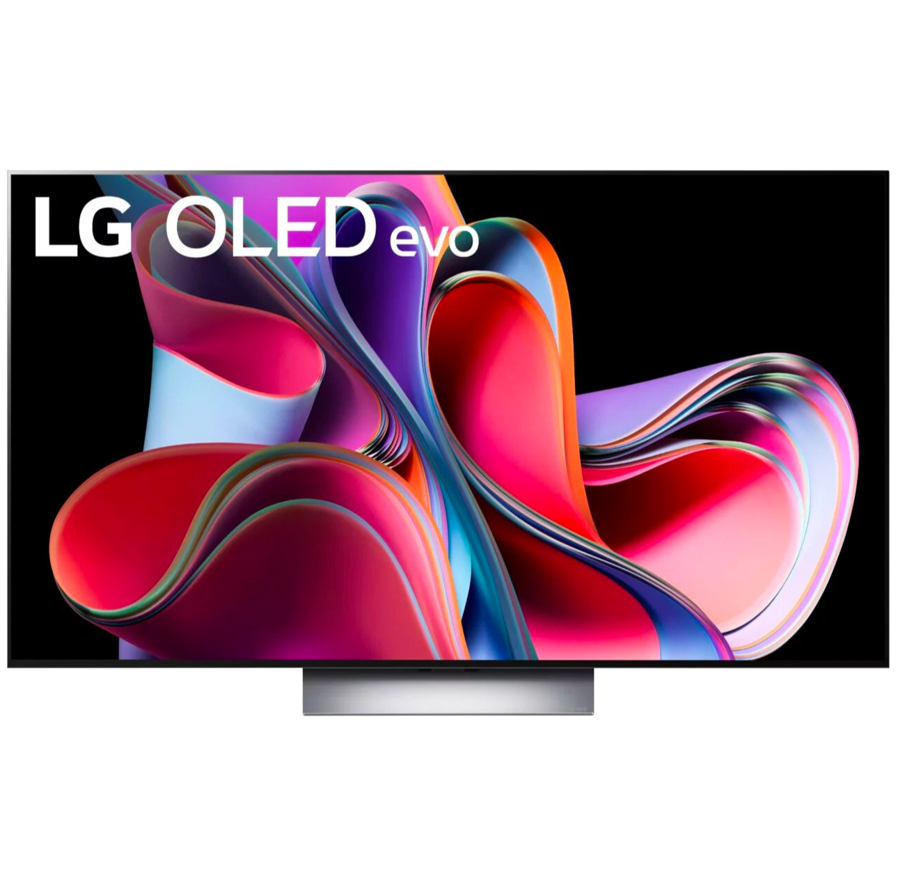 LG C3 OLED TV on white background