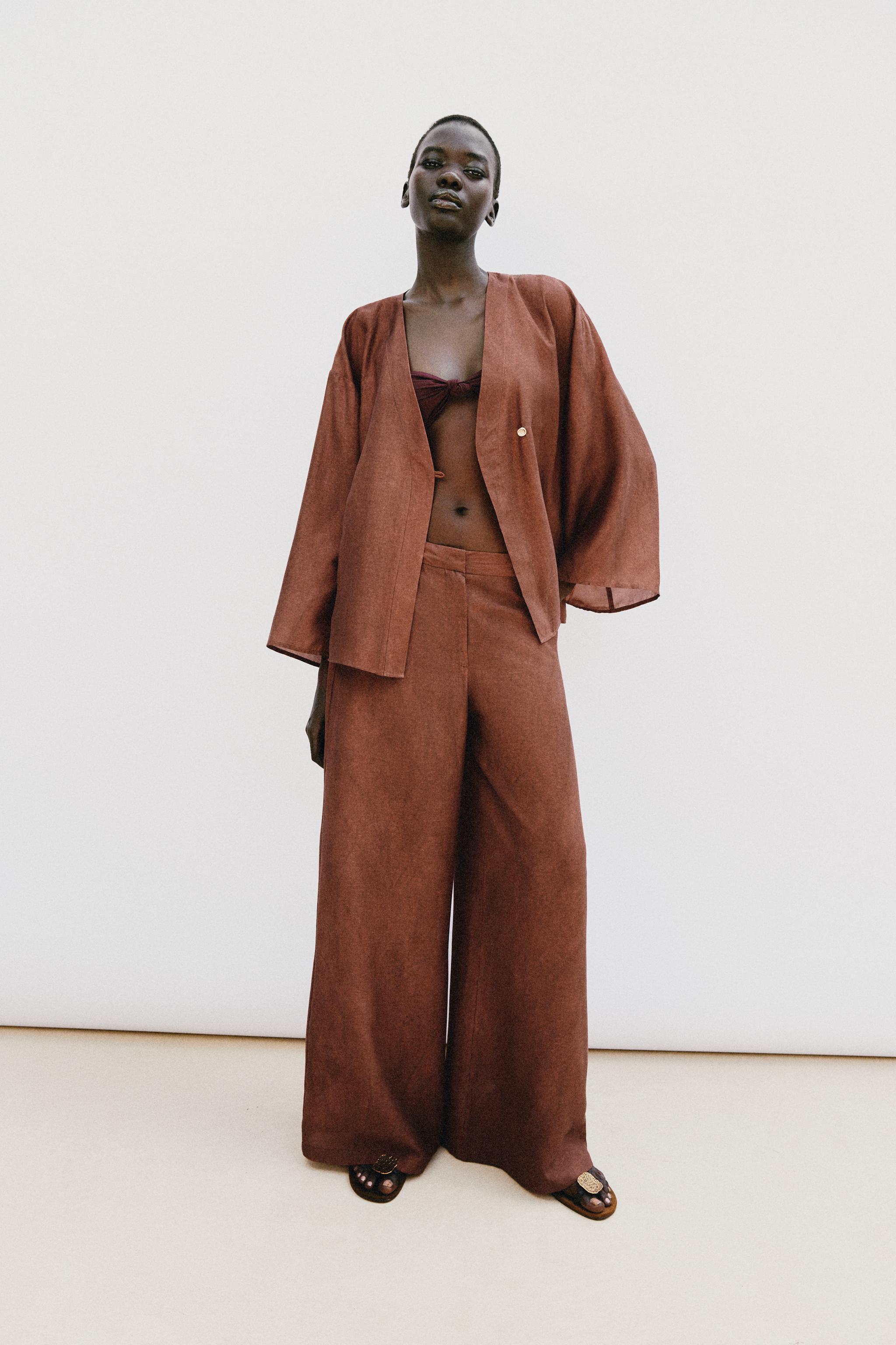 Flowing Wide-Leg Trousers