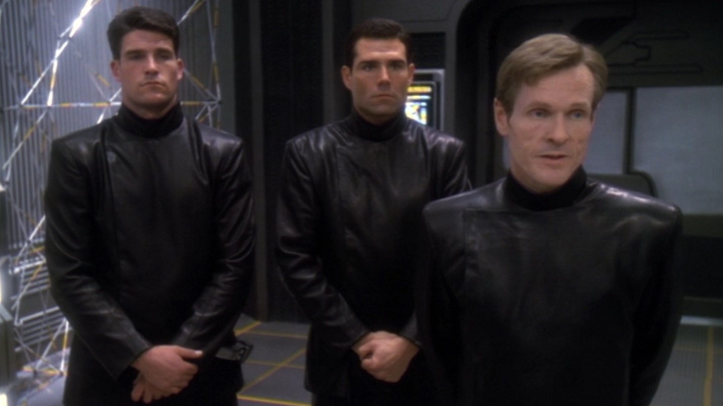 Sloan and two other Section 31 agents in Star Trek: Deep Space Nine