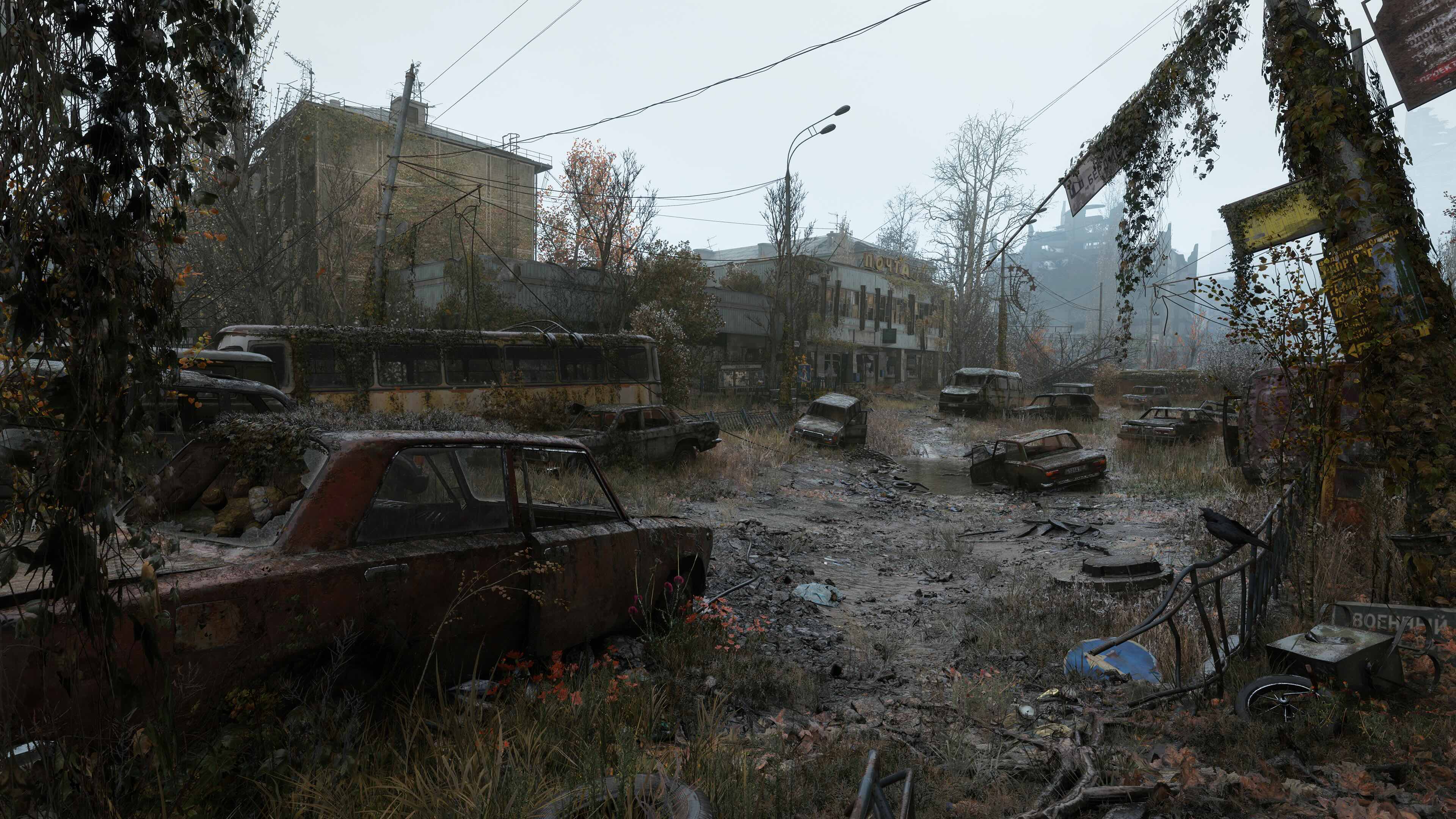 Dilapidated outdoor setting,
