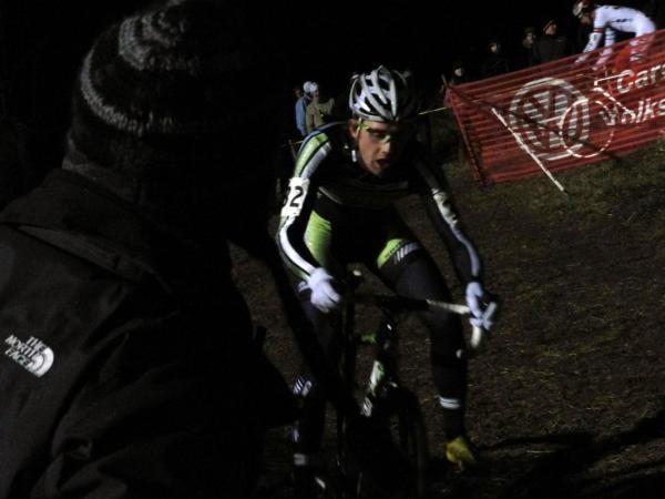 Despite the cold there good crowds aruond the course