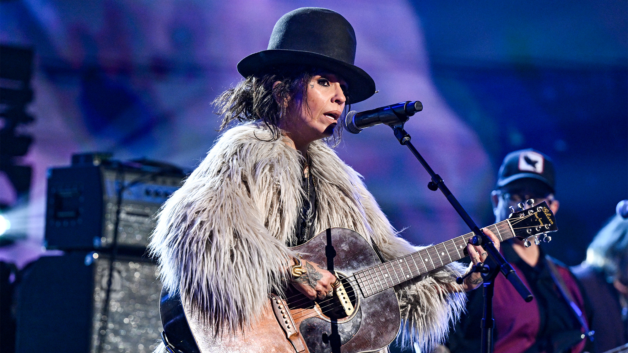 Linda Perry of 4 Non Blondes&nbsp;performs onstage at "Dick Clark's New Year's Rockin' Eve with Ryan Seacrest" 2026, December 31, 2025