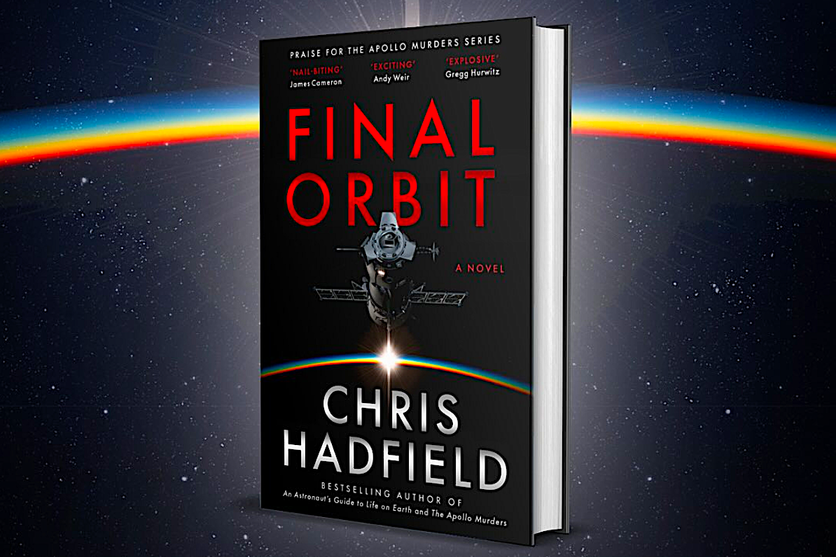 a promo banner for a new science fiction book