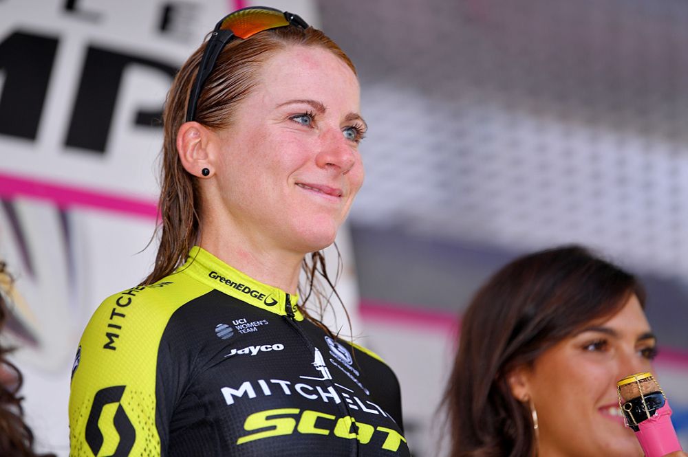 Annemiek Van Vleuten is the overall leader at the Giro Rosa
