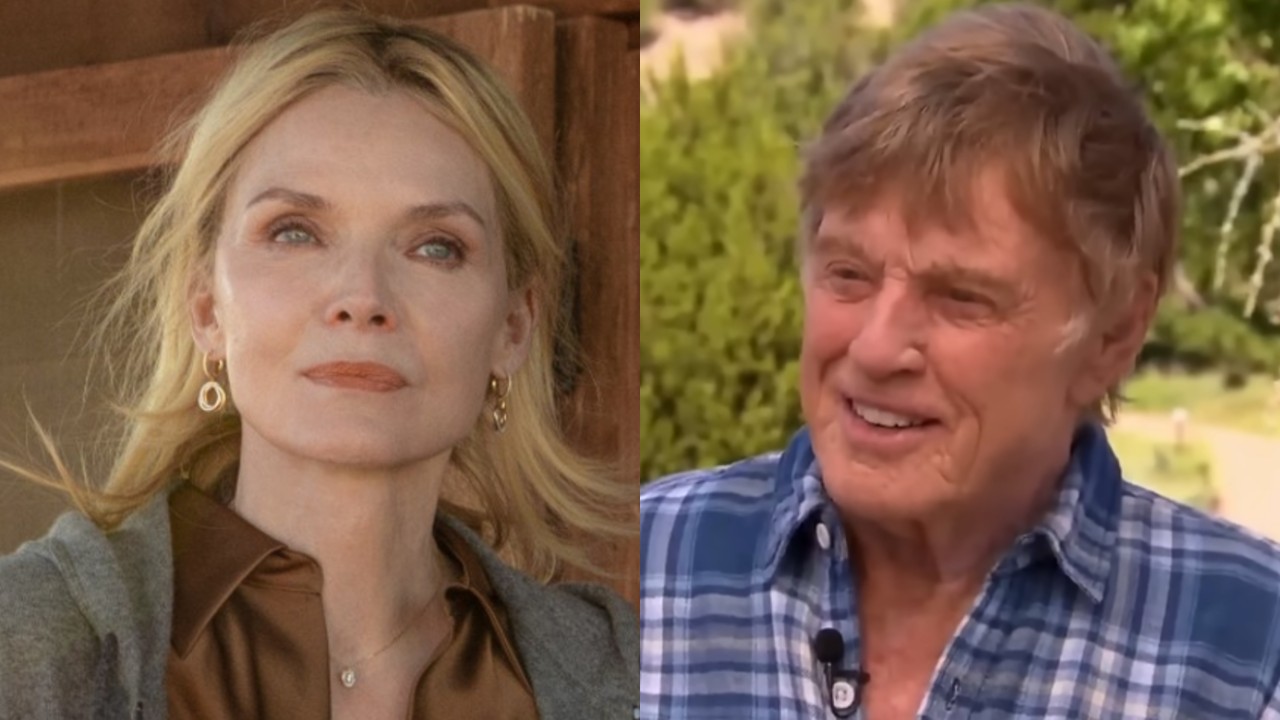 From left to right: Michelle Pfeiffer in The Madison and Robert Redford on CBS Sunday Mornings. 