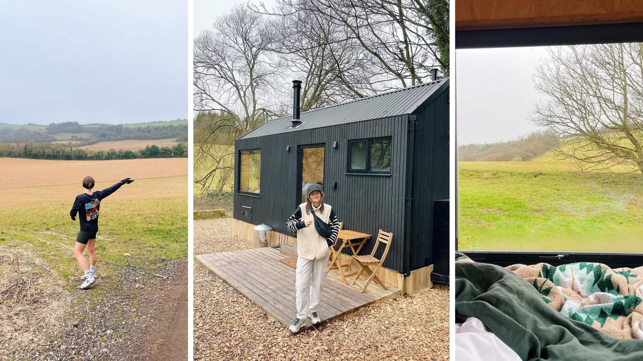 Ally Head staying off-grid off in a cabin in nature