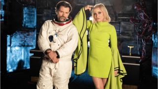 Co-hosts Josh Ruben and Barbara Crampton embrace a spooky space theme for the 2025 edition of the Fangoria Chainsaw Awards.