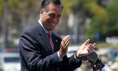 Mitt Romney's campaign, which scored $100 million in June, also outraised President Obama in May, taking in $77 million compared with $60 million from Team Obama.