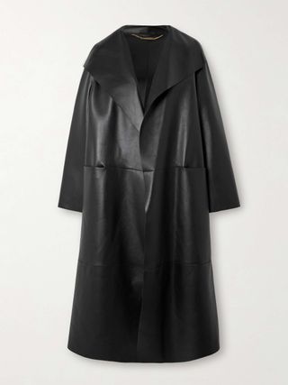 Birthday Paneled Leather Coat