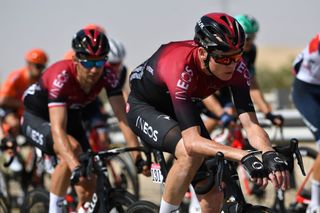 Chris Froome (Team Ineos) made his 2020 racing debut at the UAE Tour
