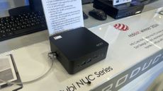 An MSI Cubi NUC mini PC at Computex 2024