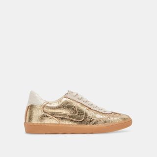 Notice Sneakers Gold Distressed Leather